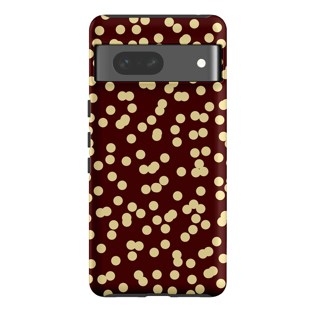 Mini Confetti Burgundy Butter Printed Phone Cases Google Pixel 7 / Armoured by Veronica Tucker - The Dairy
