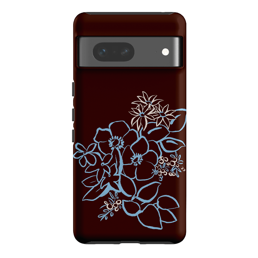 Mocha Posy Printed Phone Cases Google Pixel 7 / Armoured by Typoflora - The Dairy