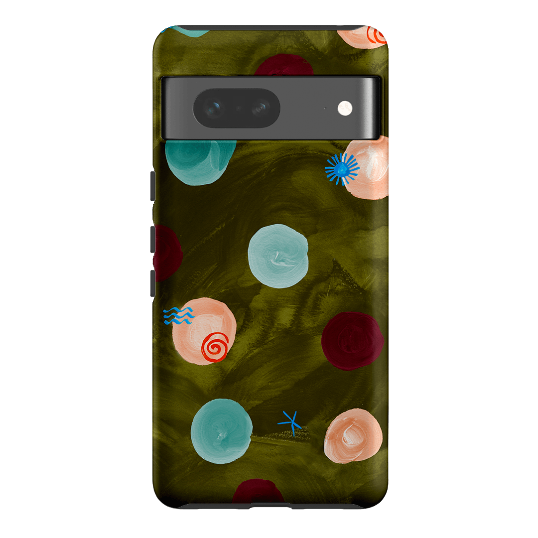 Olive Spot Printed Phone Cases Google Pixel 7 / Armoured by Charlie Taylor - The Dairy