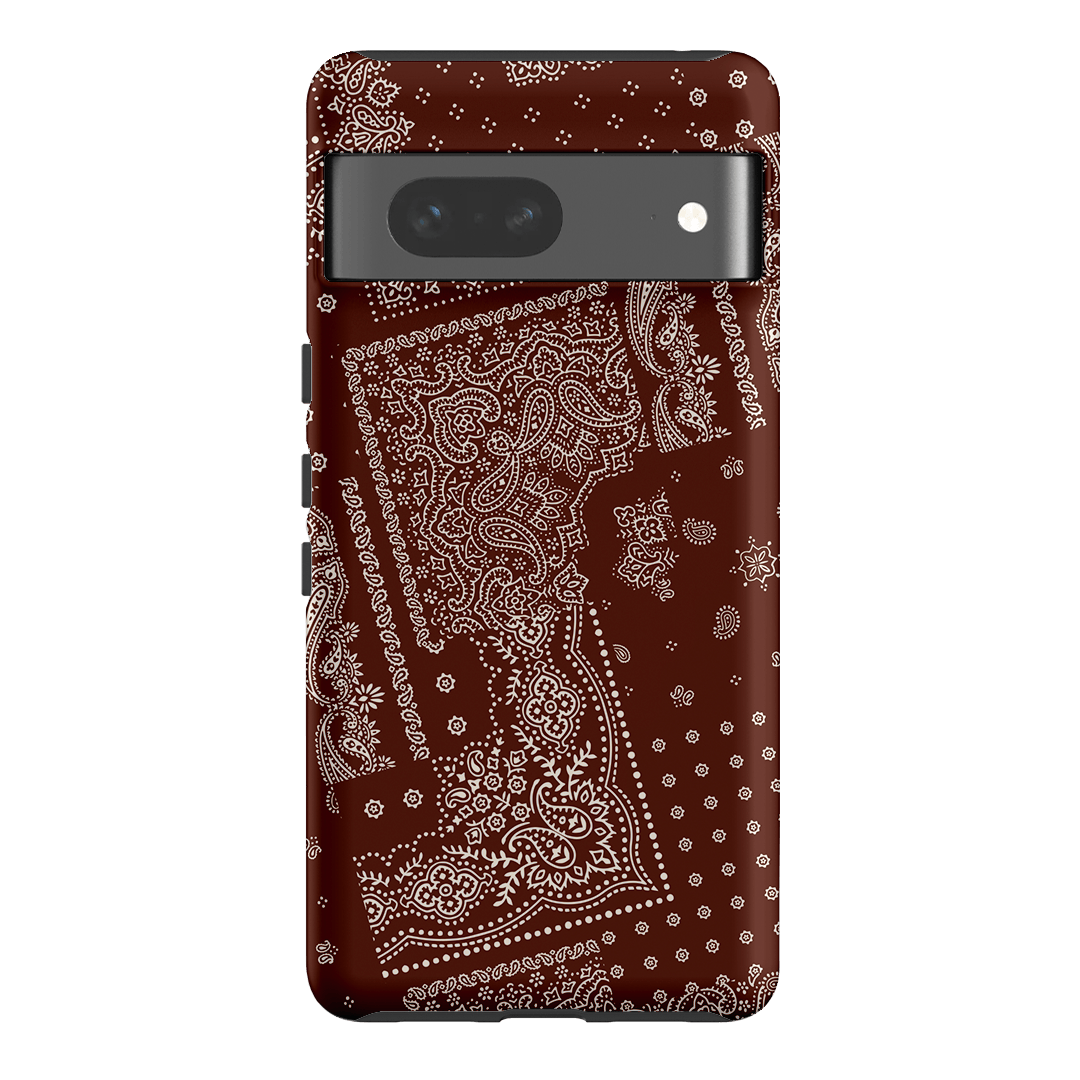 Paisley Cinnamon Printed Phone Cases Google Pixel 7 / Armoured by The Dairy - The Dairy