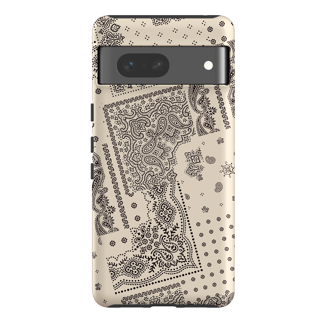 Paisley Ecru Printed Phone Cases Google Pixel 7 / Armoured by The Dairy - The Dairy