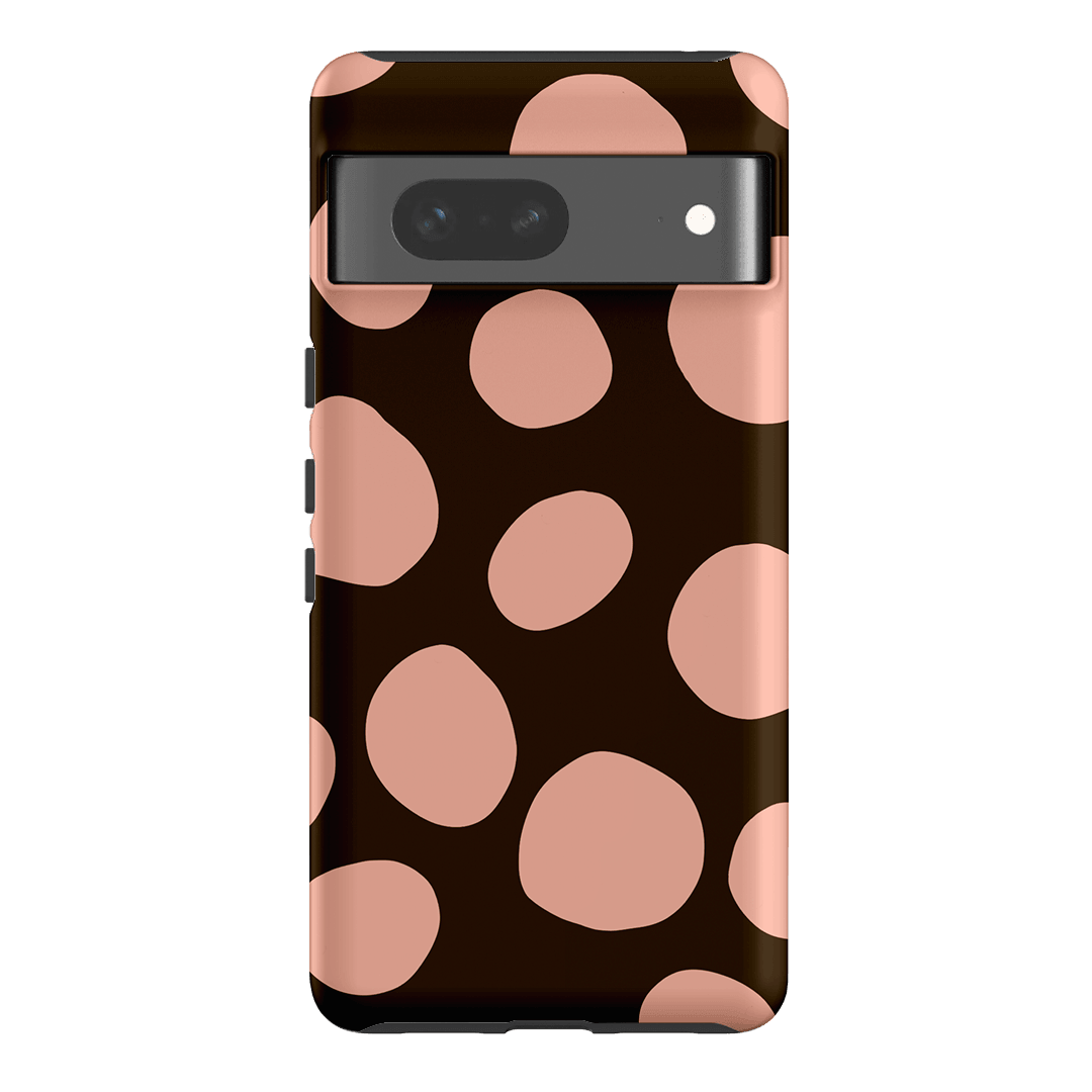 Pebbles Chocolate Pink Printed Phone Cases Google Pixel 7 / Armoured by Veronica Tucker - The Dairy
