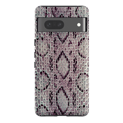 Plum Python Printed Phone Cases Google Pixel 7 / Armoured by The Dairy - The Dairy