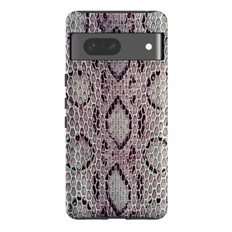 Plum Python Printed Phone Cases Google Pixel 7 / Armoured by The Dairy - The Dairy