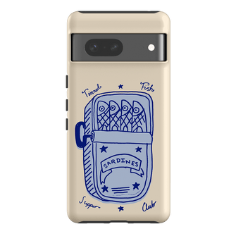 Sardine Social Blue Printed Phone Cases Google Pixel 7 / Armoured by The Dairy - The Dairy