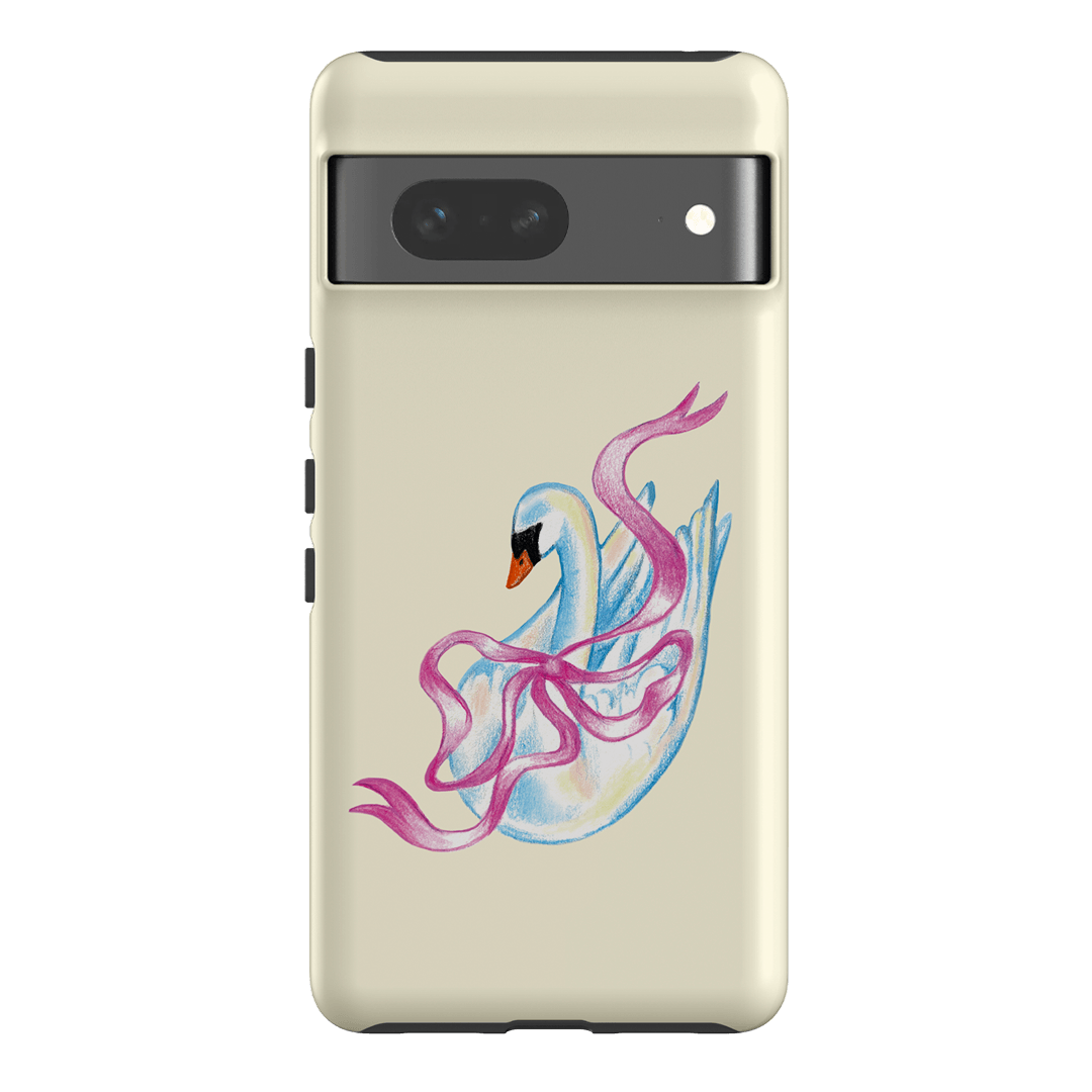 Satin Swan Printed Phone Cases Google Pixel 7 / Armoured by Femke Studio - The Dairy