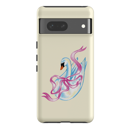 Satin Swan Printed Phone Cases Google Pixel 7 / Armoured by Femke Studio - The Dairy