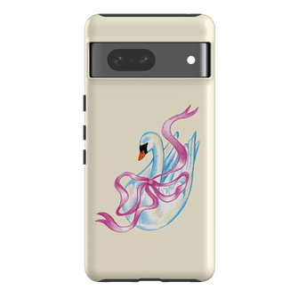 Satin Swan Printed Phone Cases Google Pixel 7 / Armoured by Femke Studio - The Dairy
