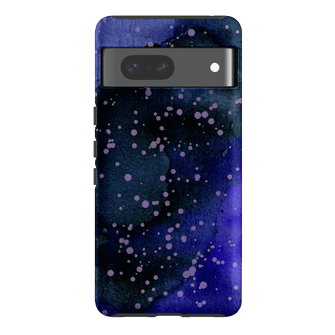 Spotty Navy Printed Phone Cases Google Pixel 7 / Armoured by The Dairy - The Dairy