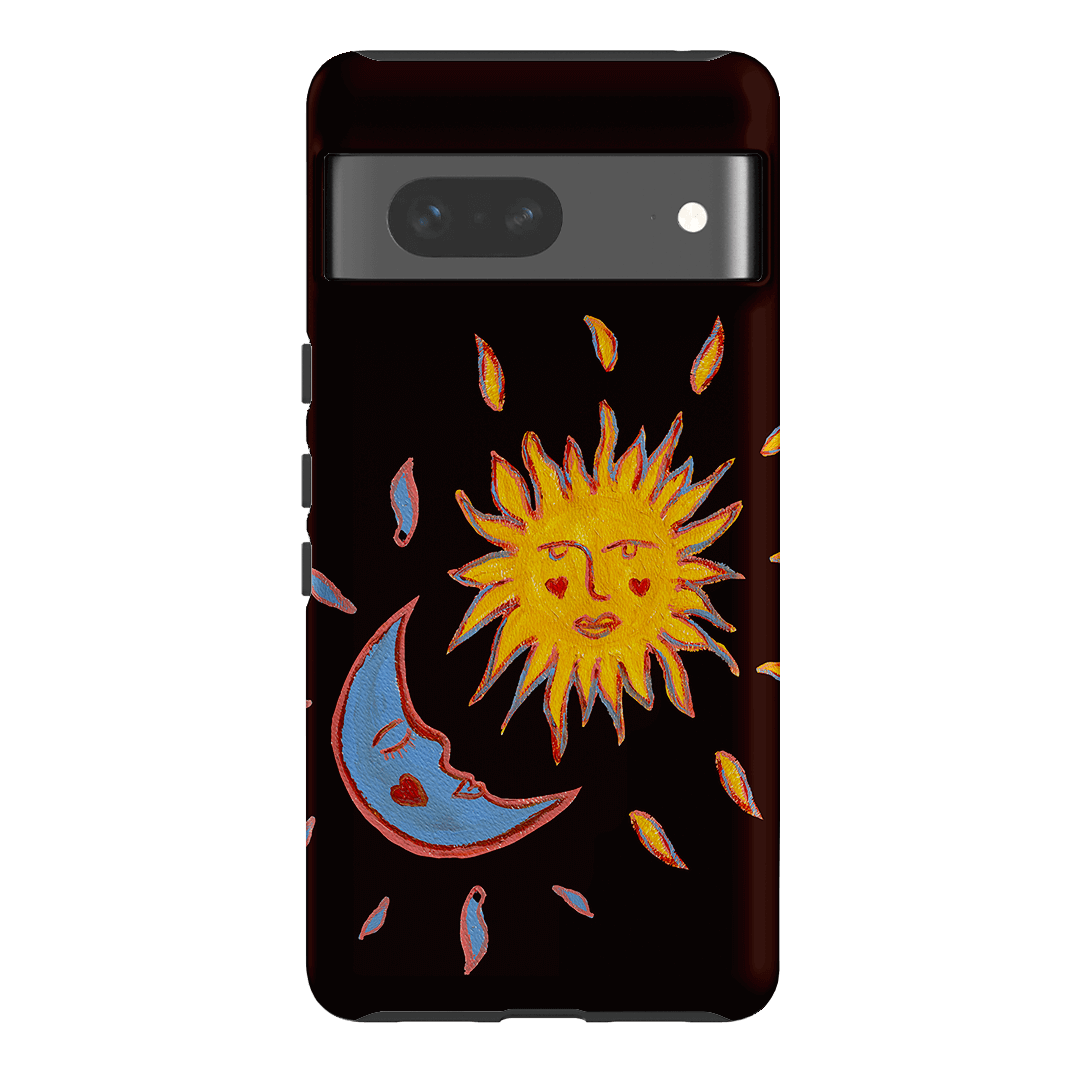 Sun & Moon Plum Printed Phone Cases Google Pixel 7 / Armoured by BG. Studio - The Dairy