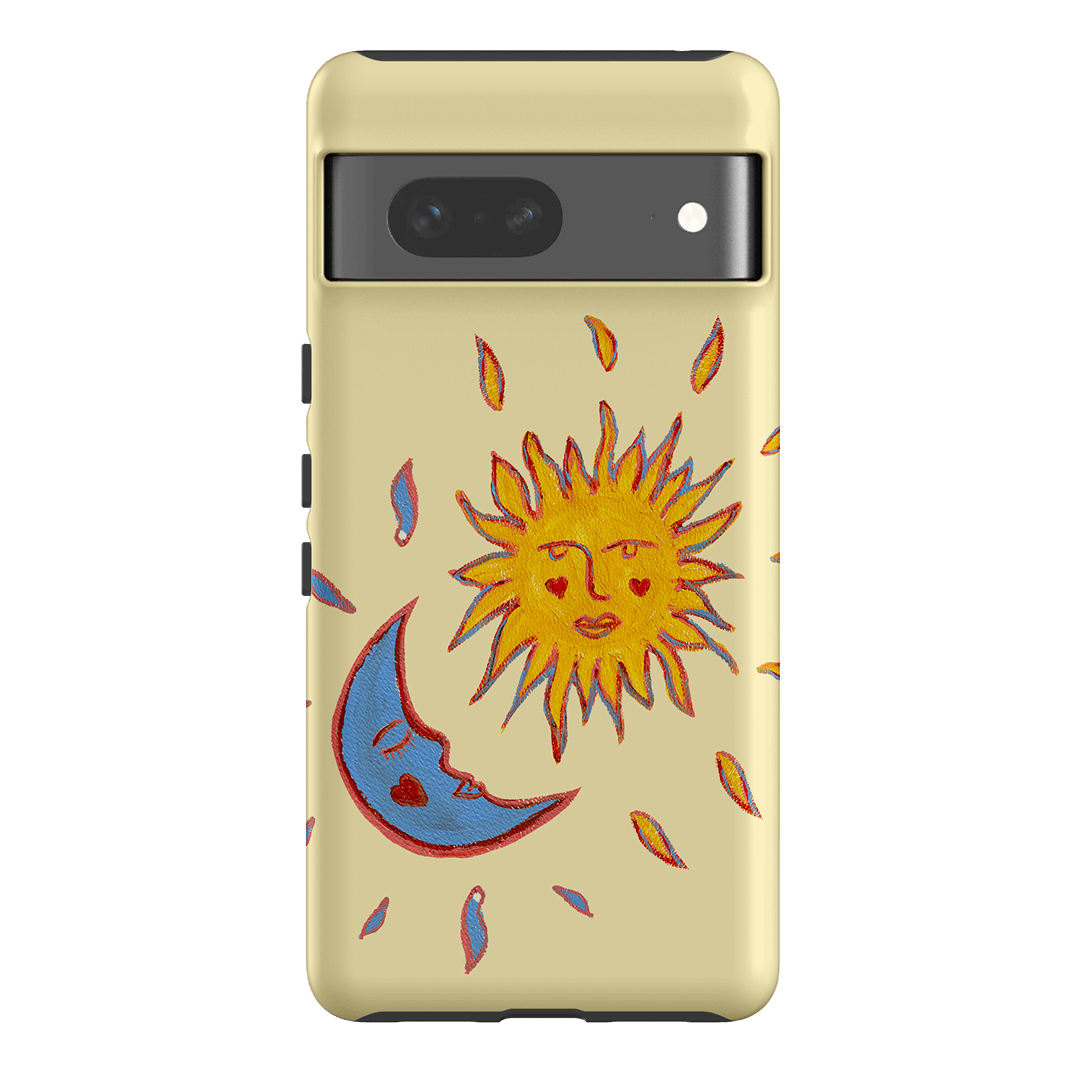 Sun & Moon Yellow Printed Phone Cases Google Pixel 7 / Armoured by BG. Studio - The Dairy
