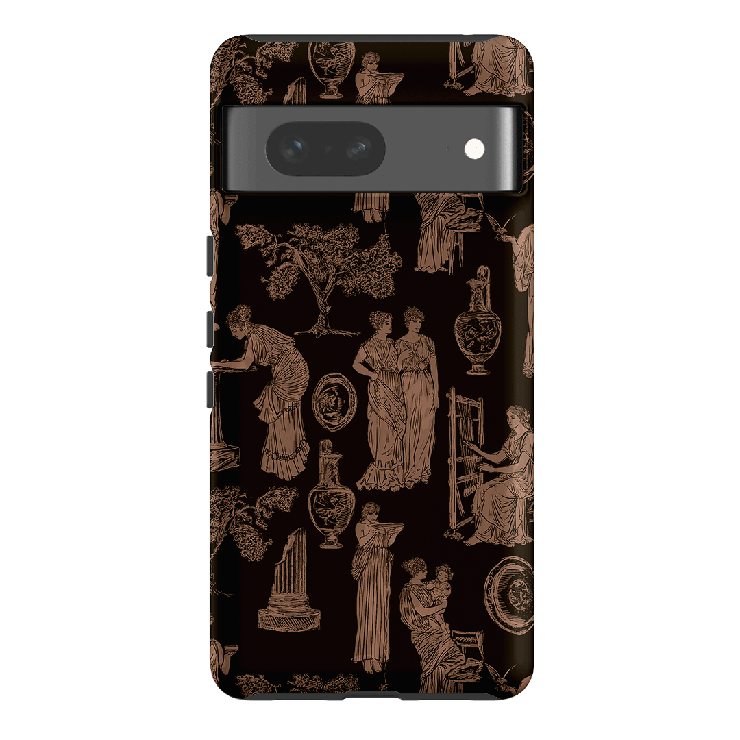 Symposium Burnt Umber Printed Phone Cases Google Pixel 7 / Armoured by Veronica Tucker - The Dairy