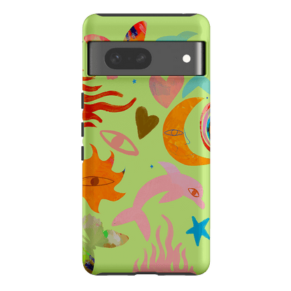 Tattoos Green Printed Phone Cases Google Pixel 7 / Armoured by Kate Eliza - The Dairy