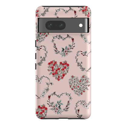 Wild Heart Wreath Printed Phone Cases Google Pixel 7 / Armoured by Typoflora - The Dairy
