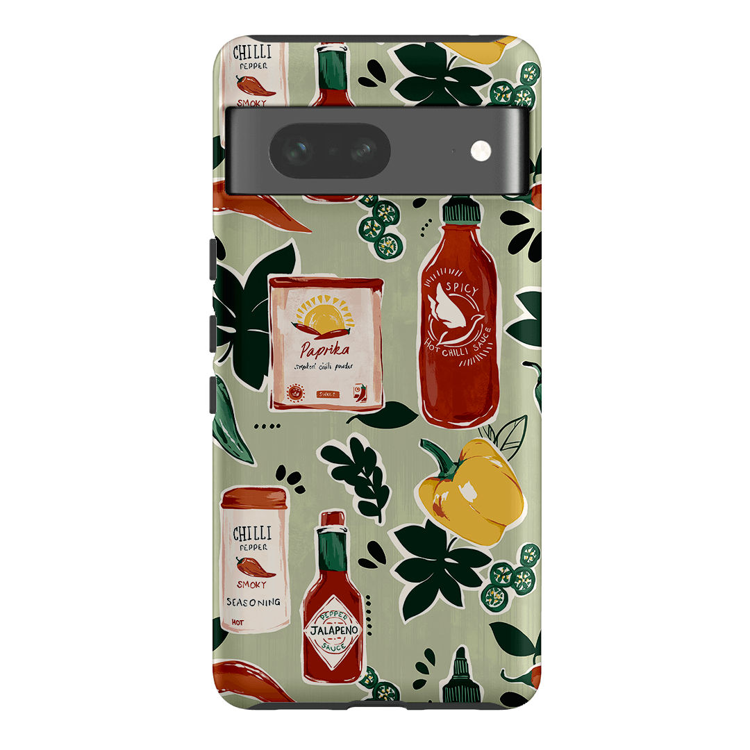 Chilli Pepper Printed Phone Cases Google Pixel 7 / Armoured by Charlie Taylor - The Dairy