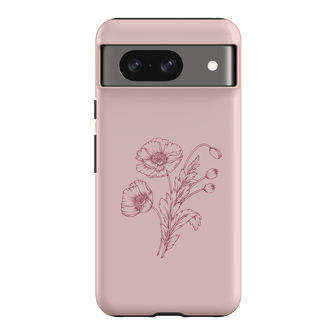 Blush Poppies Printed Phone Cases Google Pixel 8 / Armoured by Typoflora - The Dairy