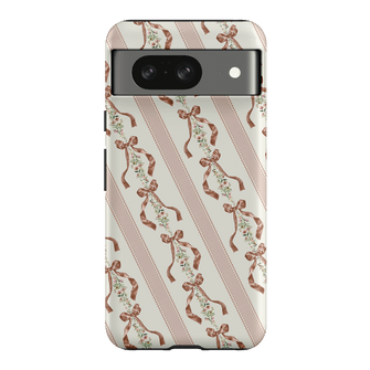 Bow Stripe Printed Phone Cases Google Pixel 8 / Armoured by Veronica Tucker - The Dairy