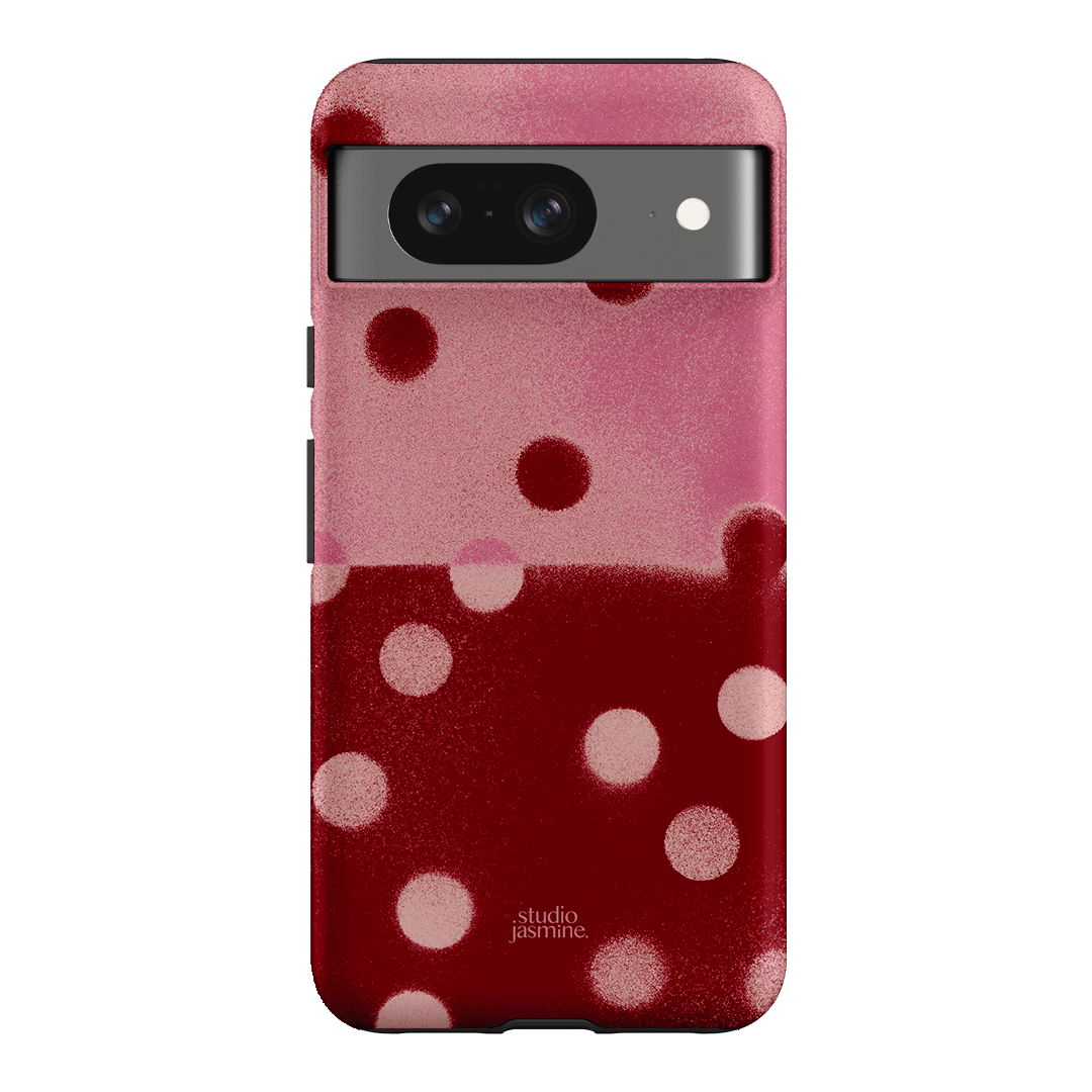 Cherry Polka Dot Printed Phone Cases Google Pixel 8 / Armoured by Jasmine Dowling - The Dairy