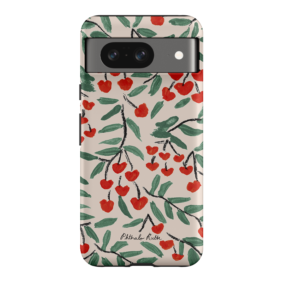 Cherry Love Printed Phone Cases Google Pixel 8 / Armoured by Phthalo Ruth - The Dairy