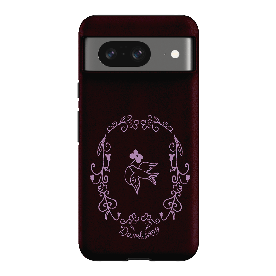 Darling Burgundy Printed Phone Cases by The Dairy - The Dairy