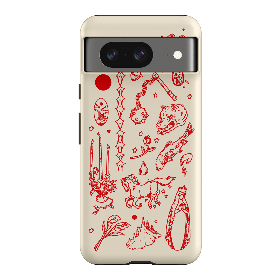 Dreamcore Cream Printed Phone Cases Google Pixel 8 / Armoured by Easty Beasty - The Dairy
