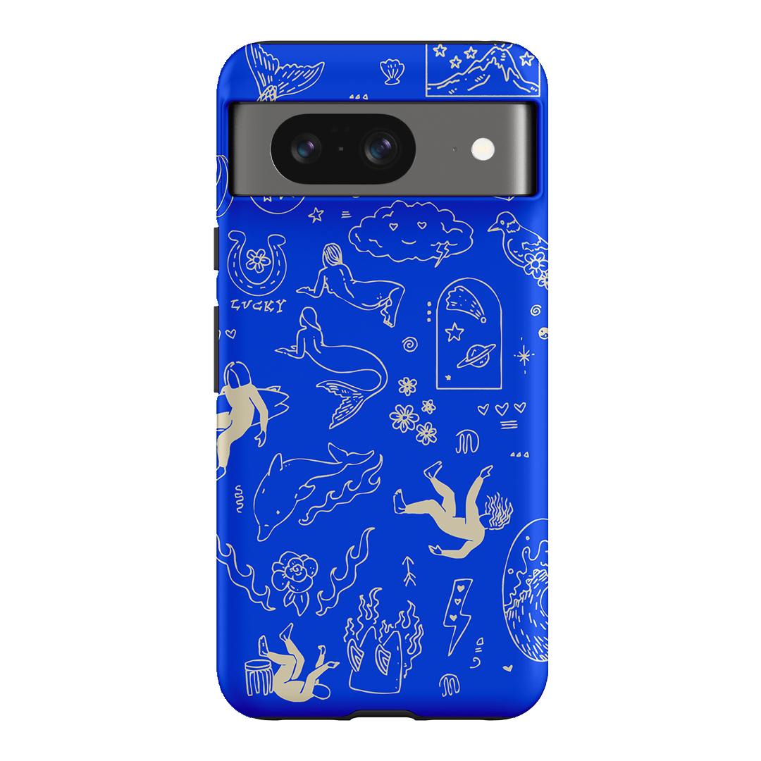 Easty Flash Blue Printed Phone Cases Google Pixel 8 / Armoured by Easty Beasty - The Dairy