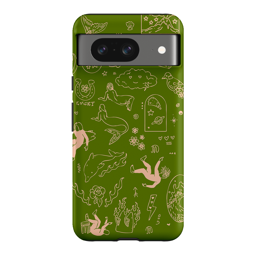 Easty Flash Green Printed Phone Cases Google Pixel 8 / Armoured by Easty Beasty - The Dairy