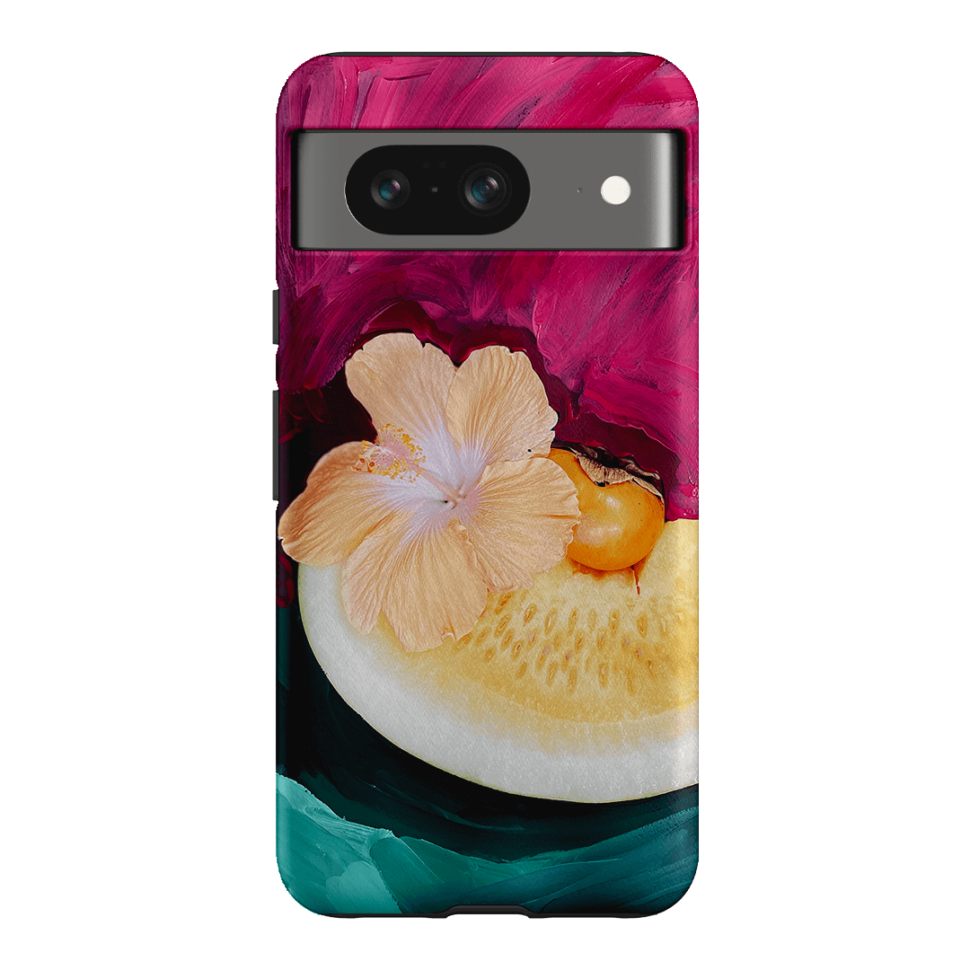 Hibiscus Melon Printed Phone Cases Google Pixel 8 / Armoured by Nicole Nelius - The Dairy