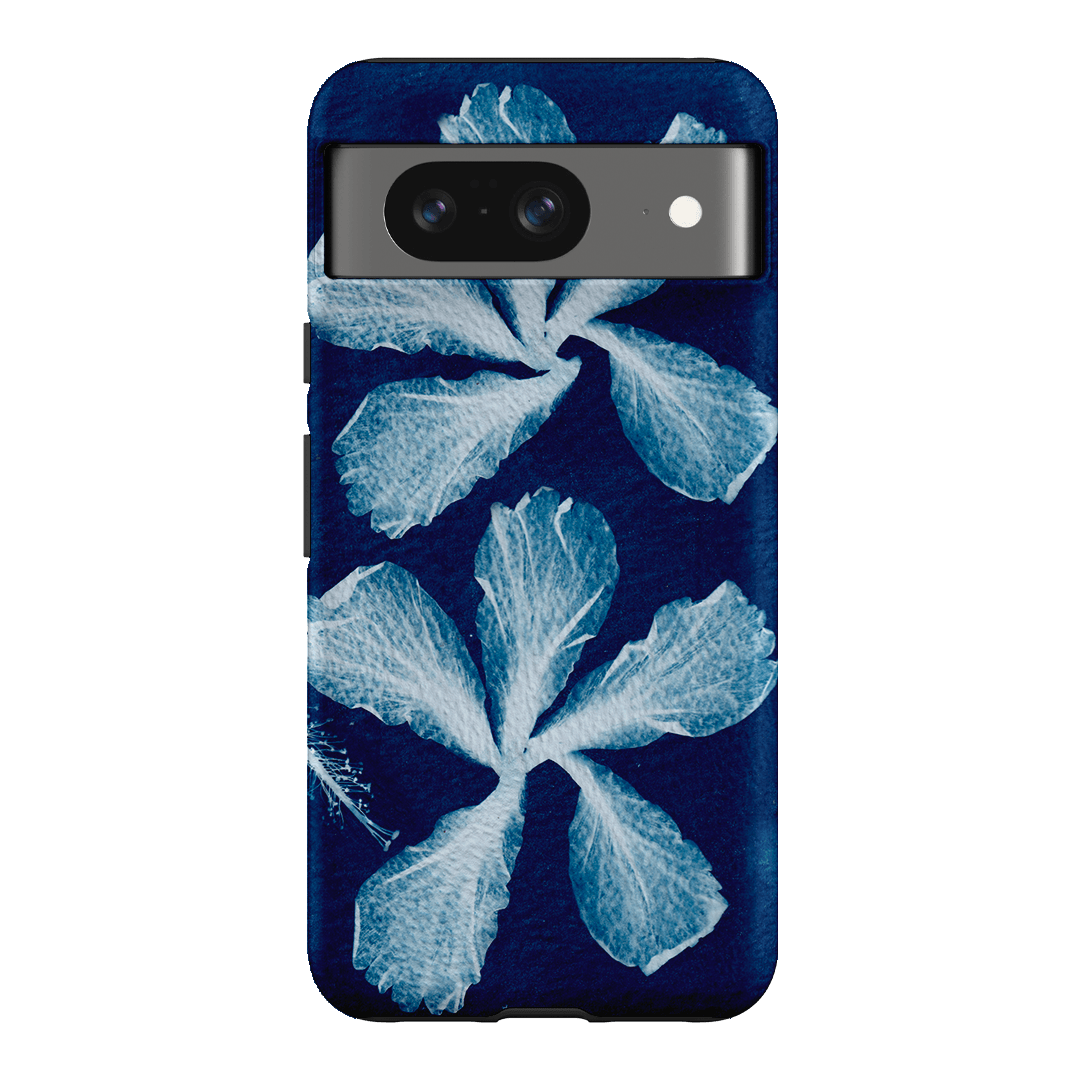 Hibiscus Cyanotype Printed Phone Cases Google Pixel 8 / Armoured by Sally Hungerford - The Dairy