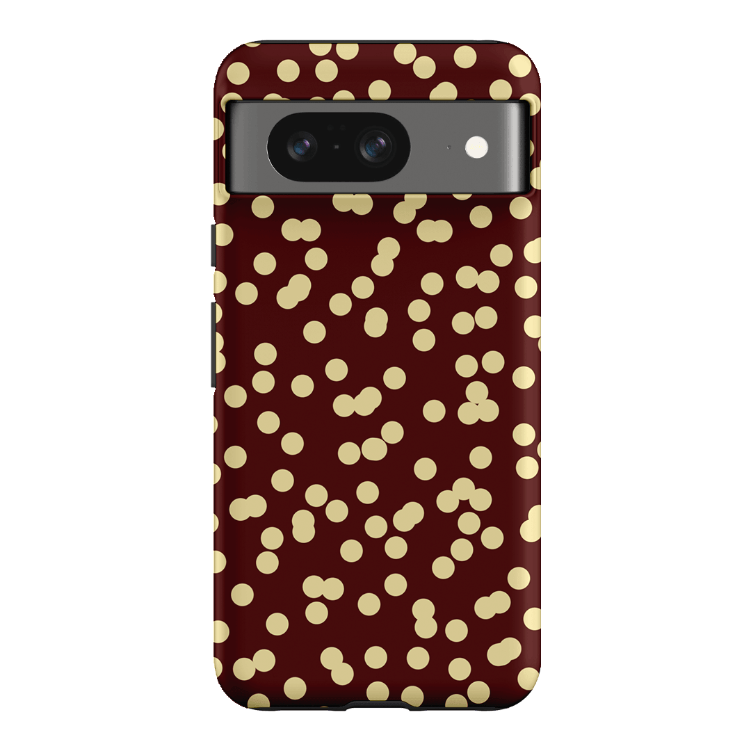 Mini Confetti Burgundy Butter Printed Phone Cases Google Pixel 8 / Armoured by Veronica Tucker - The Dairy