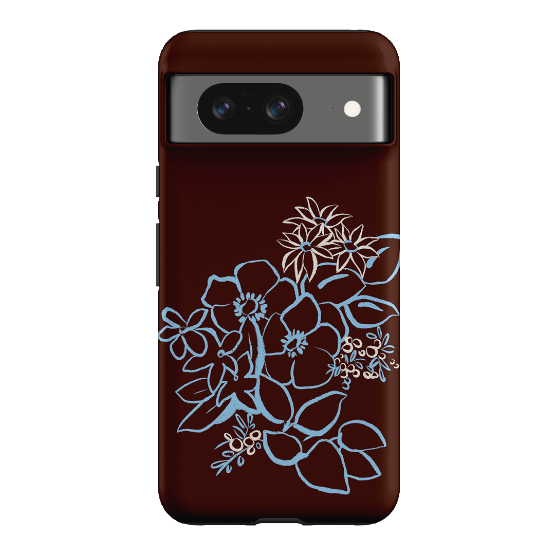Mocha Posy Printed Phone Cases Google Pixel 8 / Armoured by Typoflora - The Dairy