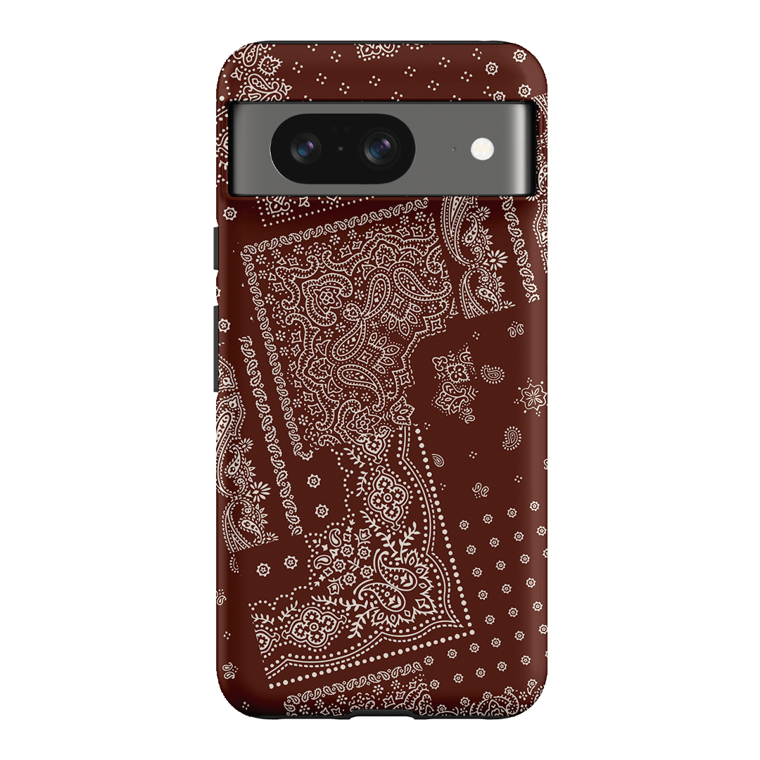 Paisley Cinnamon Printed Phone Cases Google Pixel 8 / Armoured by The Dairy - The Dairy