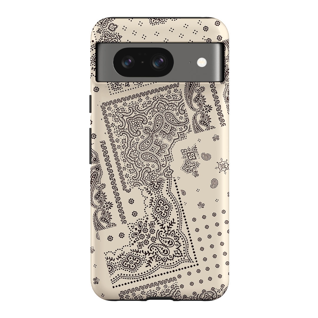 Paisley Ecru Printed Phone Cases Google Pixel 8 / Armoured by The Dairy - The Dairy