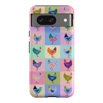 Pastel Chickens Printed Phone Cases Google Pixel 8 / Armoured by Kayla Henley - The Dairy