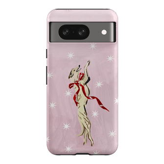 Pink Bow Hound Printed Phone Cases Google Pixel 8 / Armoured by Lisa Hu - The Dairy