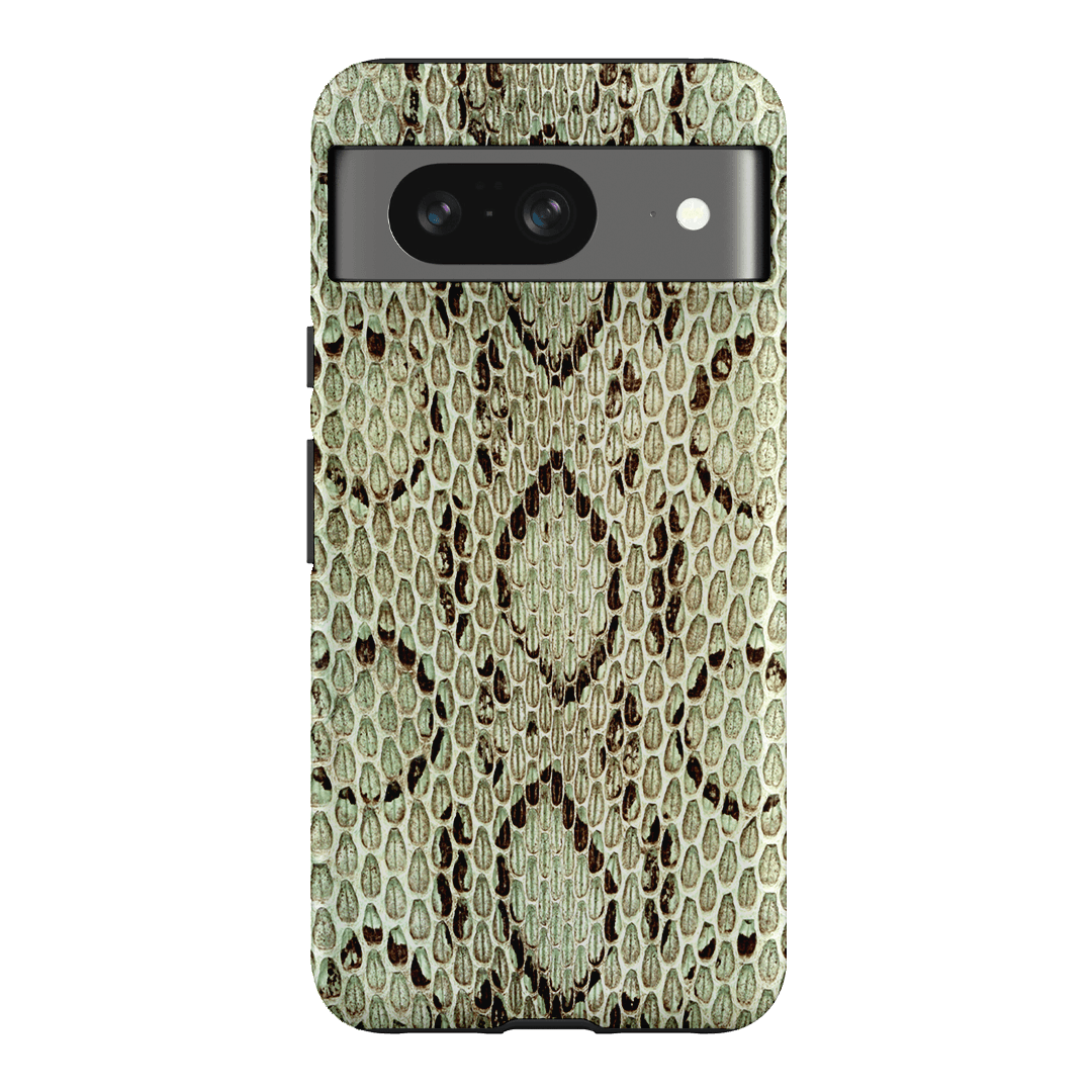 Pistachio Python Printed Phone Cases Google Pixel 8 / Armoured by The Dairy - The Dairy