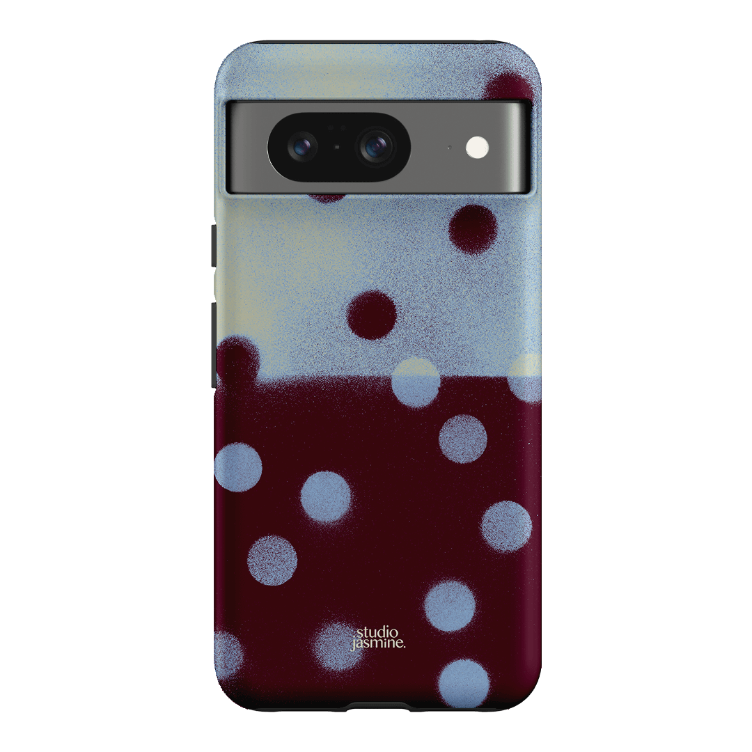 Plum Polka Dot Printed Phone Cases Google Pixel 8 / Armoured by Jasmine Dowling - The Dairy