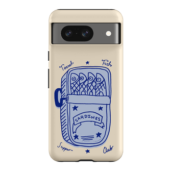 Sardine Social Blue Printed Phone Cases Google Pixel 8 / Armoured by The Dairy - The Dairy