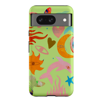 Tattoos Green Printed Phone Cases Google Pixel 8 / Armoured by Kate Eliza - The Dairy