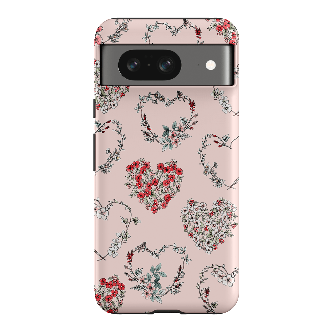 Wild Heart Wreath Printed Phone Cases Google Pixel 8 / Armoured by Typoflora - The Dairy
