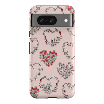 Wild Heart Wreath Printed Phone Cases Google Pixel 8 / Armoured by Typoflora - The Dairy