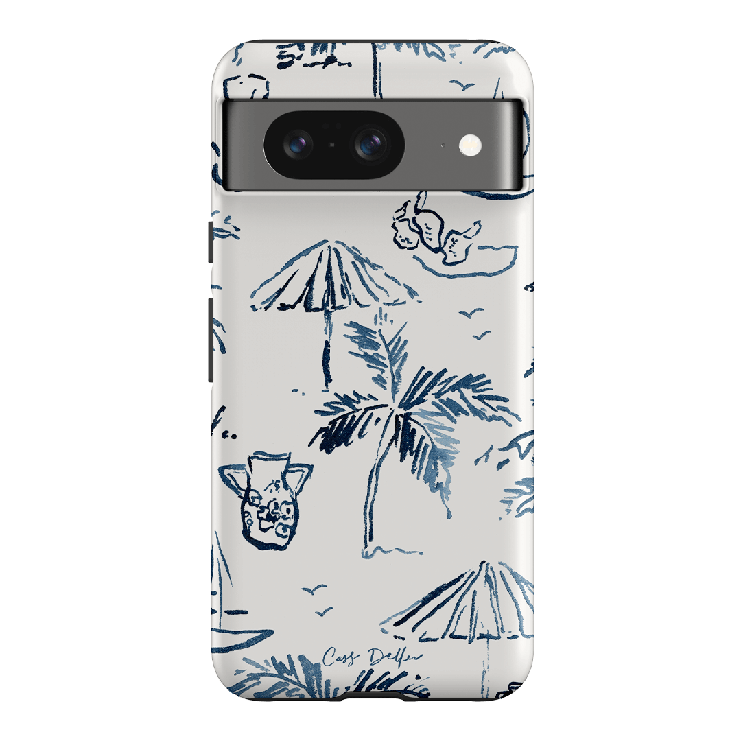 Balmy Blue Printed Phone Cases Google Pixel 8 / Armoured by Cass Deller - The Dairy