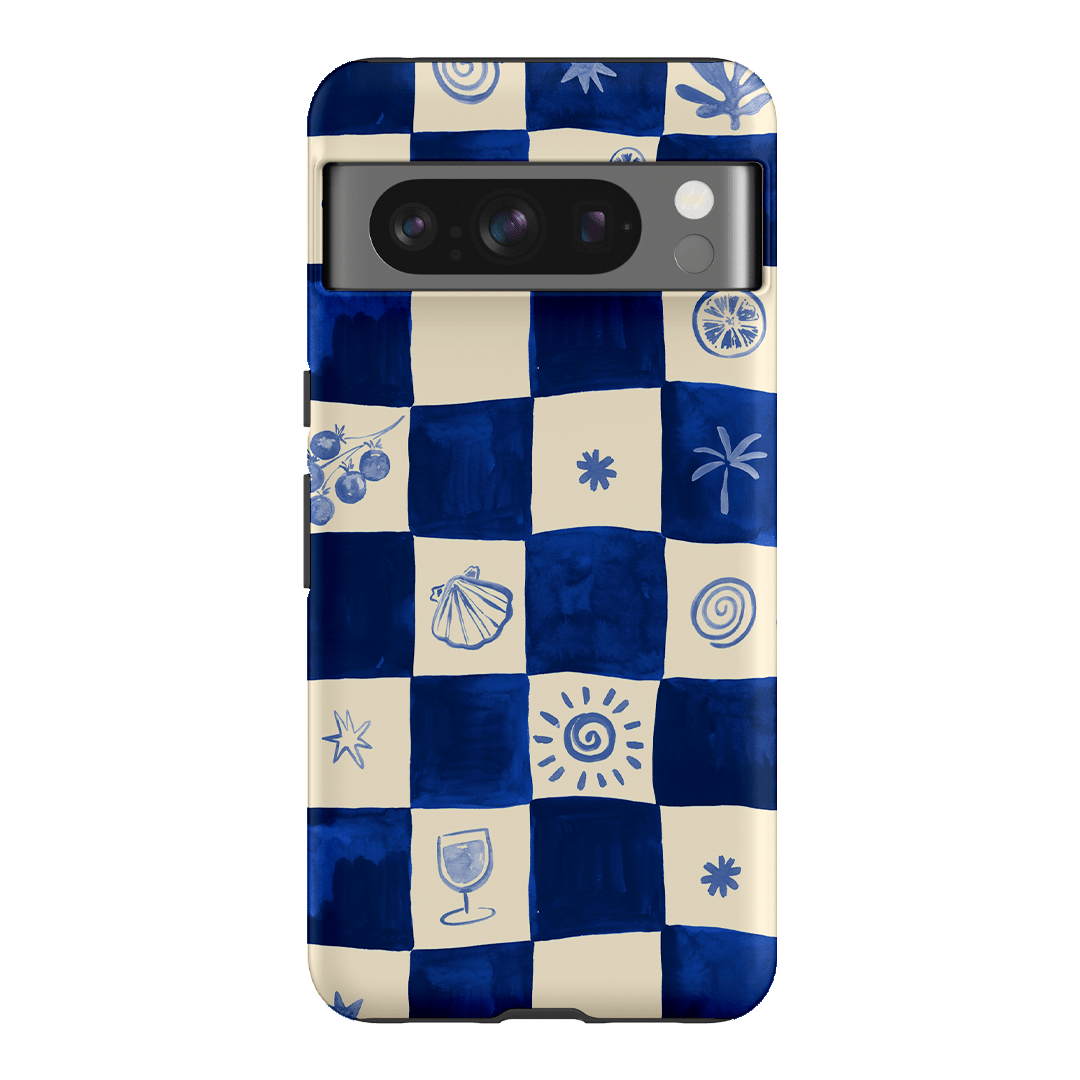 Afternoon Mezze Azure Printed Phone Cases Google Pixel 8 Pro / Armoured by Charlie Taylor - The Dairy