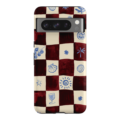Afternoon Mezze Maroon Printed Phone Cases Google Pixel 8 Pro / Armoured by Charlie Taylor - The Dairy