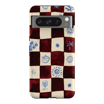 Afternoon Mezze Maroon Printed Phone Cases Google Pixel 8 Pro / Armoured by Charlie Taylor - The Dairy