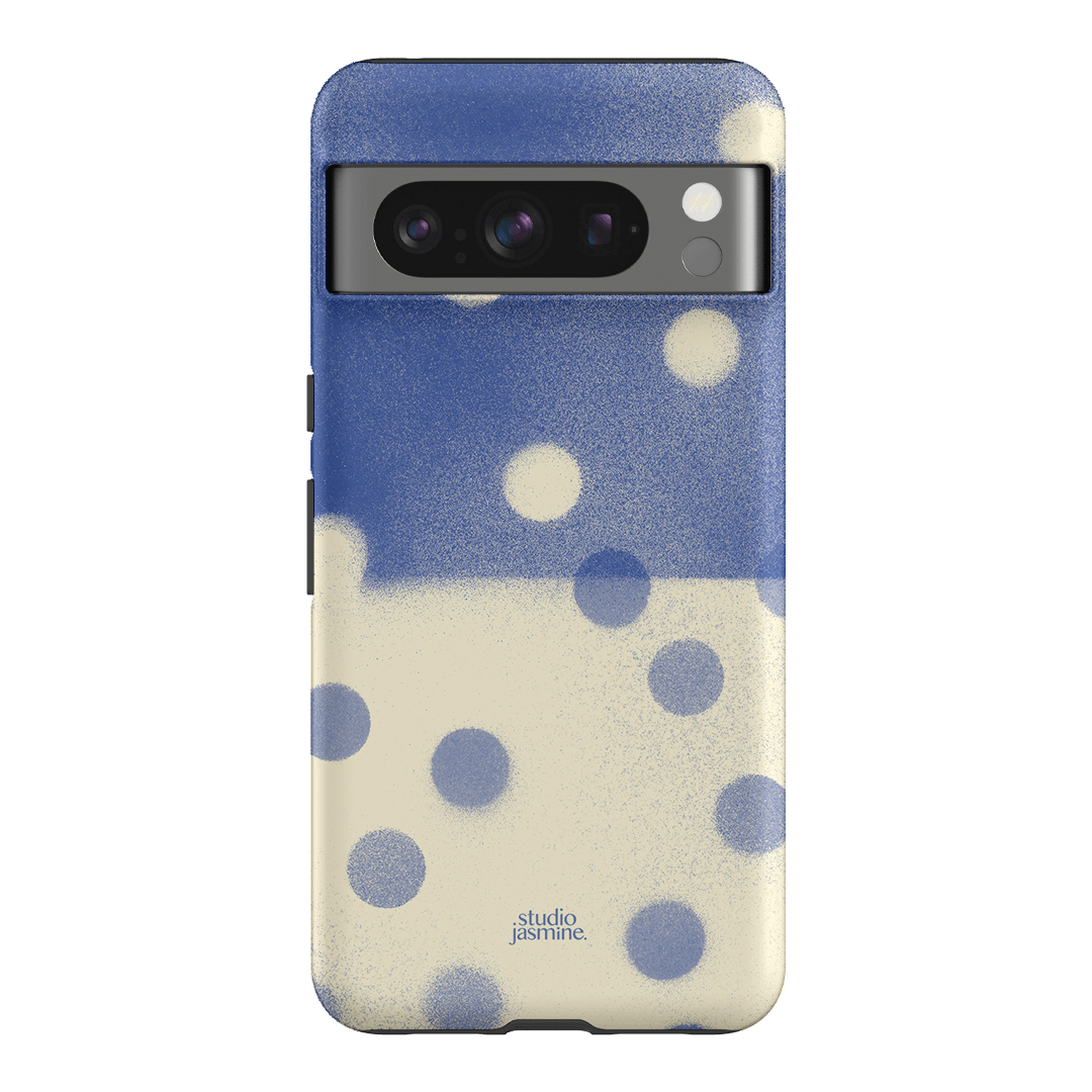 Bleu Polka Dot Printed Phone Cases Google Pixel 8 Pro / Armoured by Jasmine Dowling - The Dairy