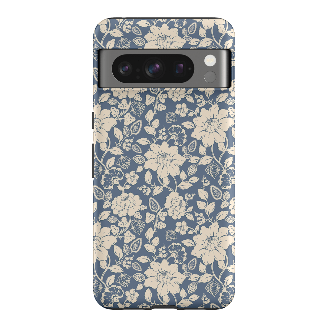 Blue Garden Printed Phone Cases Google Pixel 8 Pro / Armoured by Kasiags Art - The Dairy