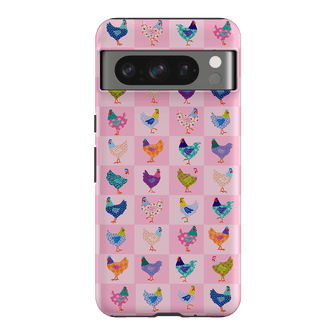 Checkered Chickens Printed Phone Cases Google Pixel 8 Pro / Armoured by Kayla Henley - The Dairy