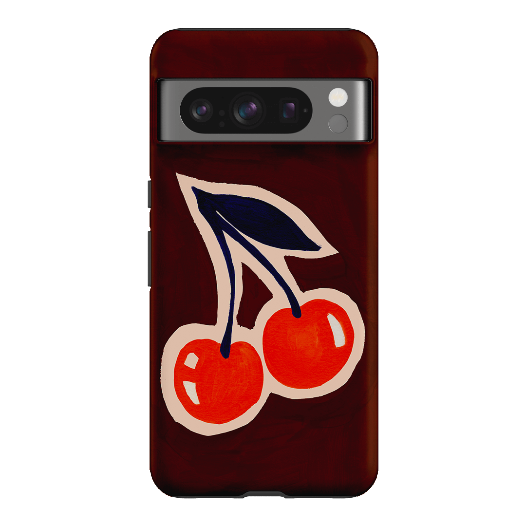 Cherries Printed Phone Cases Google Pixel 8 Pro / Armoured by Studio Bon - The Dairy