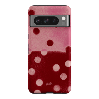Cherry Polka Dot Printed Phone Cases Google Pixel 8 Pro / Armoured by Jasmine Dowling - The Dairy